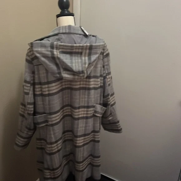 Faux Wool Plaid Coat 22/24 - Picture 6 of 7